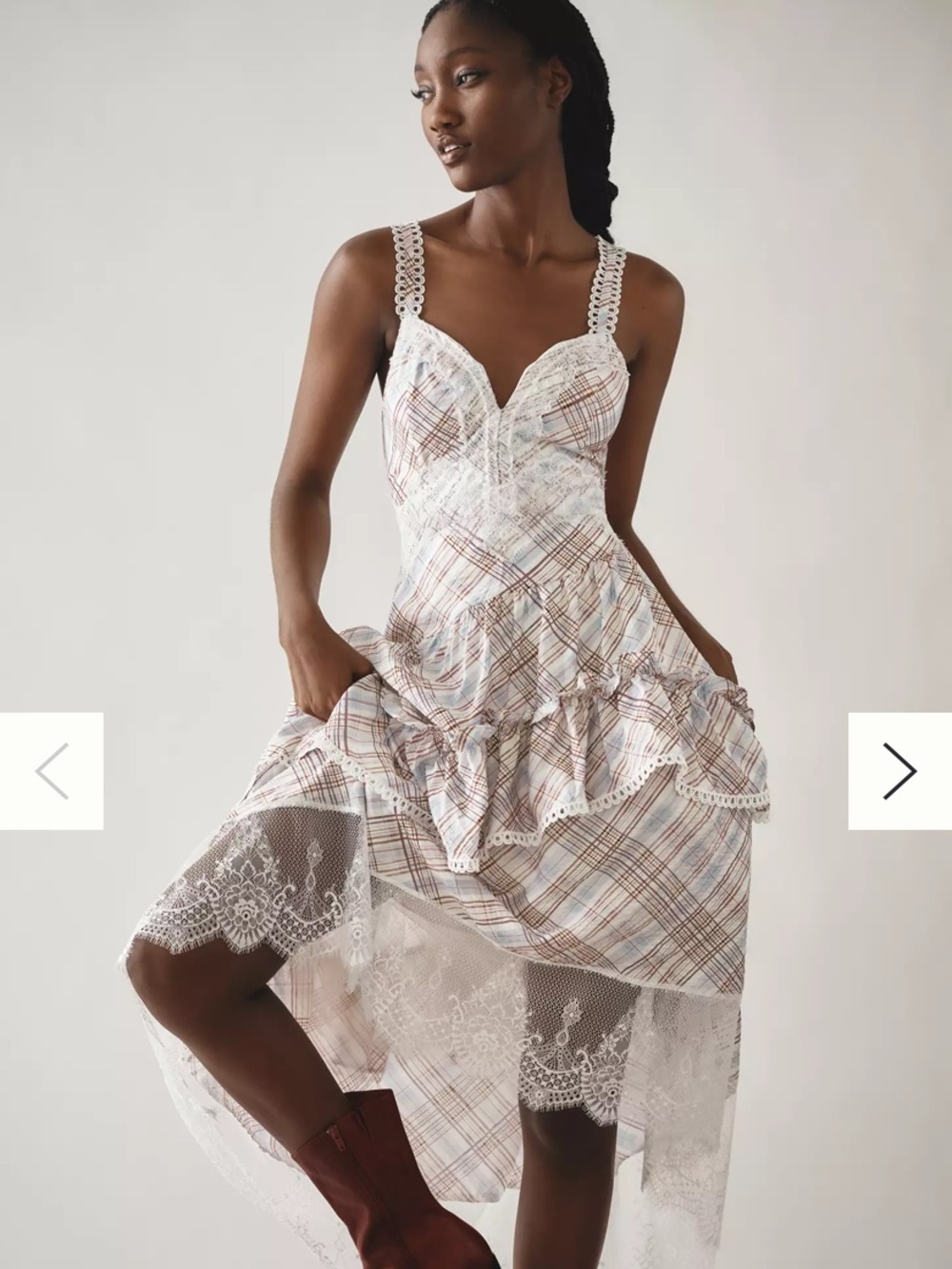 {Anthropologie} The Bobbi Tiered Lace Dress